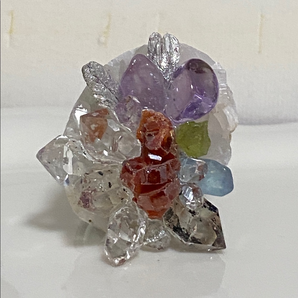 Adjustable Raw Crystal Statement Ring • Luxury Natural Druzy Chunky Stone Ring